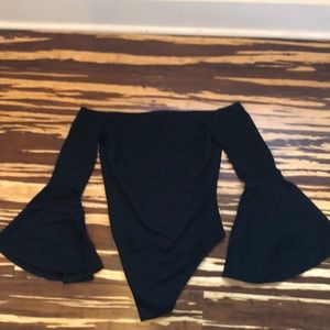 Lulus black off shoulder one piece